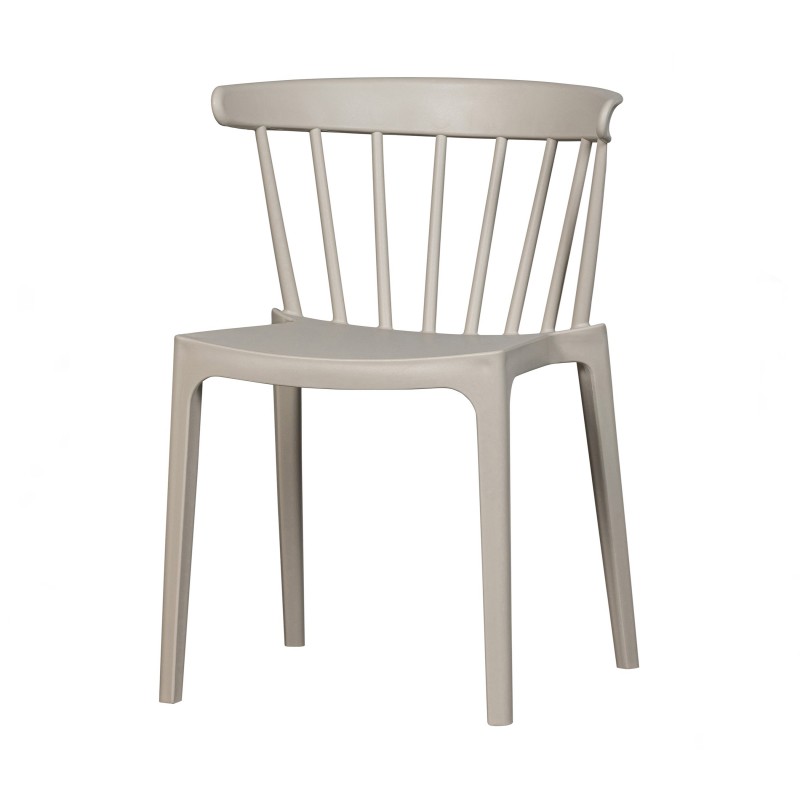 CHAIR BL OFFWHITE OUTDOOR - CHAIRS, STOOLS